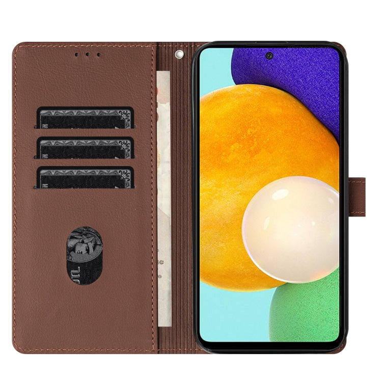 For Samsung Galaxy A53 5G Cartoon Elephant Embossed Leather Phone Case
