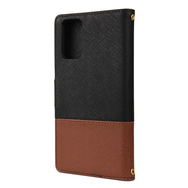 For Samsung Galaxy Note20 Color Splicing Horizontal Flip Leather Case with Holder & Card Slots & Wallet & Photo Frame