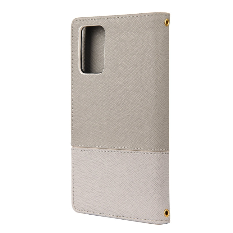 For Samsung Galaxy Note20 Color Splicing Horizontal Flip Leather Case with Holder & Card Slots & Wallet & Photo Frame