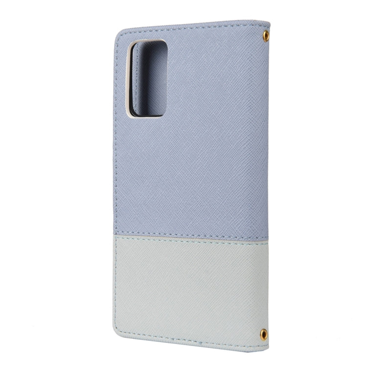 For Samsung Galaxy Note20 Color Splicing Horizontal Flip Leather Case with Holder & Card Slots & Wallet & Photo Frame