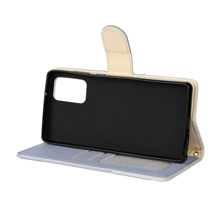 For Samsung Galaxy Note20 Color Splicing Horizontal Flip Leather Case with Holder & Card Slots & Wallet & Photo Frame