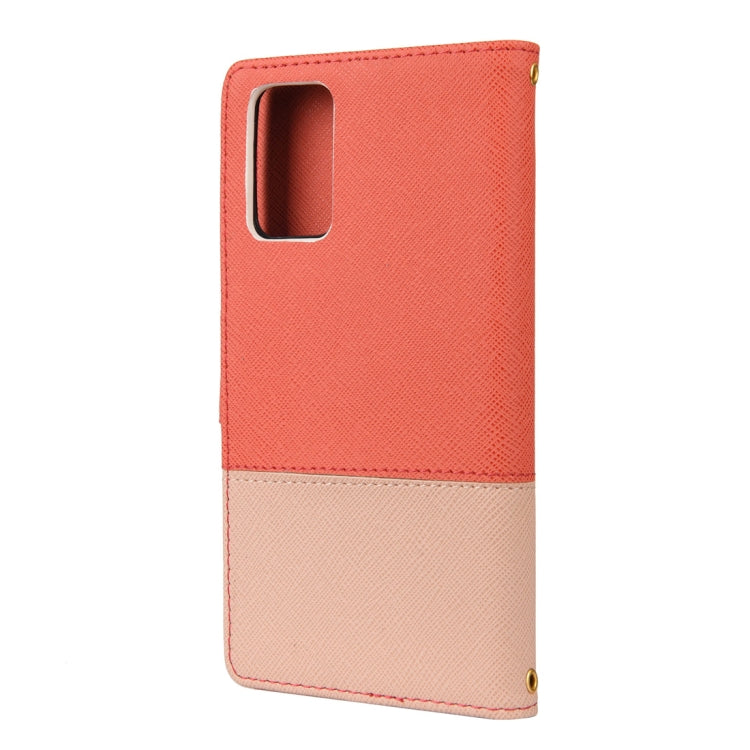 For Samsung Galaxy Note20 Ultra Color Splicing Horizontal Flip Leather Case with Holder & Card Slots & Wallet & Photo Frame