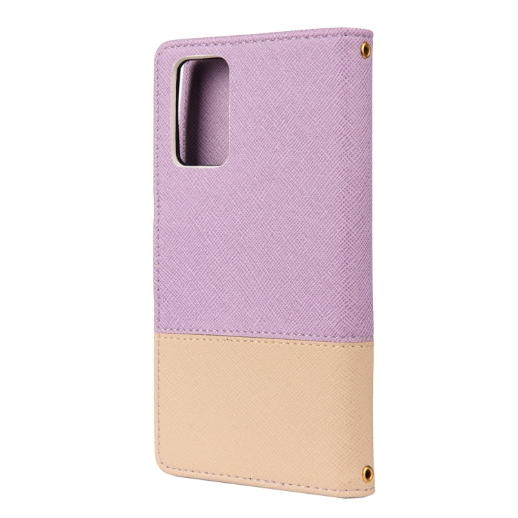 For Samsung Galaxy Note20 Ultra Color Splicing Horizontal Flip Leather Case with Holder & Card Slots & Wallet & Photo Frame