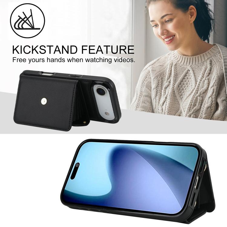 For iPhone  Air RFID Card Slot Phone Case with Long Lanyard