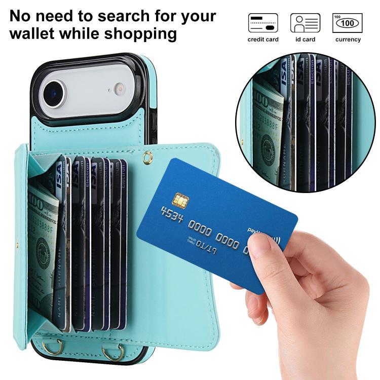 For iPhone  Air RFID Card Slot Phone Case with Long Lanyard