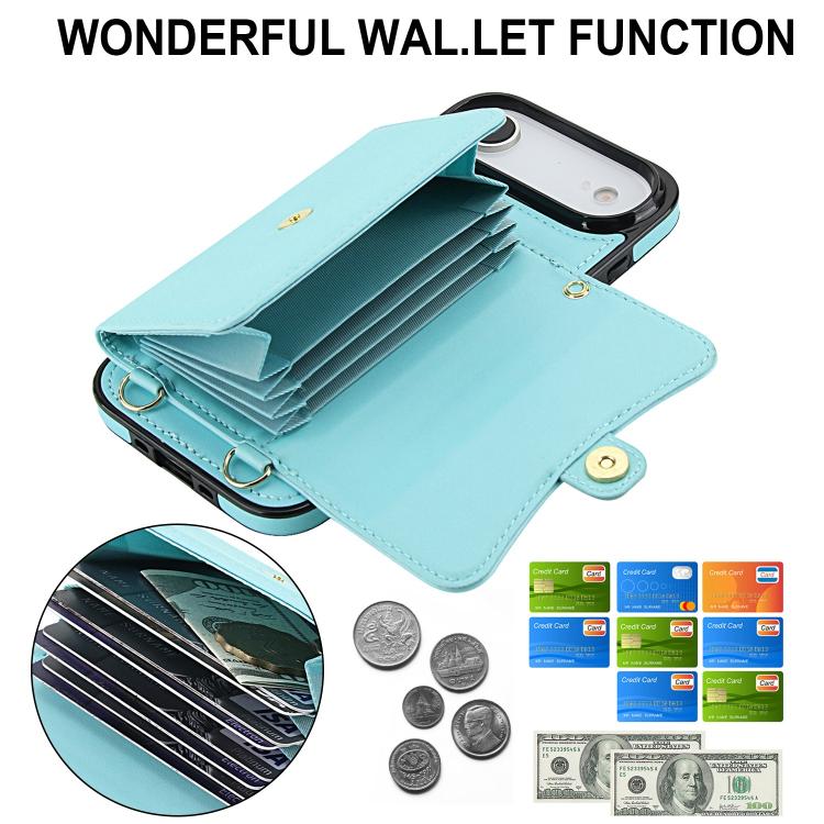 For iPhone  Air RFID Card Slot Phone Case with Long Lanyard