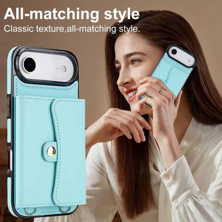 For iPhone  Air RFID Card Slot Phone Case with Long Lanyard