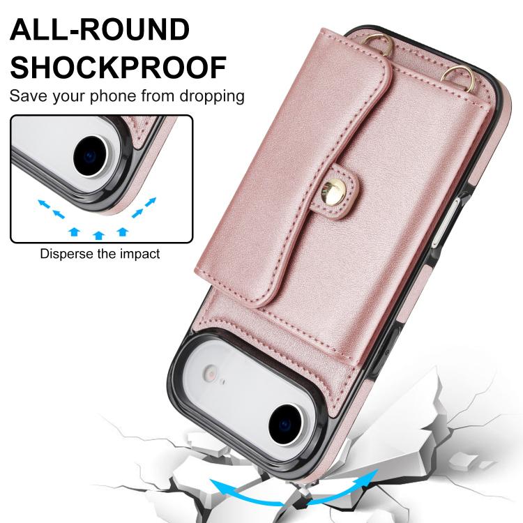 For iPhone  Air RFID Card Slot Phone Case with Long Lanyard