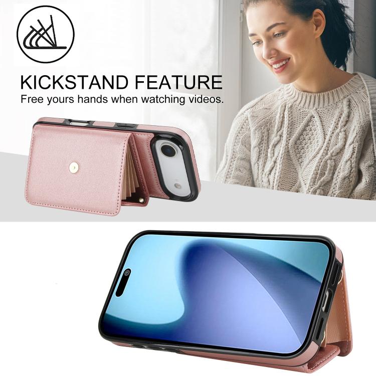 For iPhone  Air RFID Card Slot Phone Case with Long Lanyard