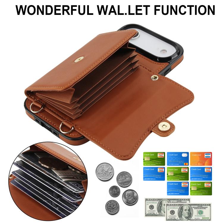 For iPhone  Air RFID Card Slot Phone Case with Long Lanyard