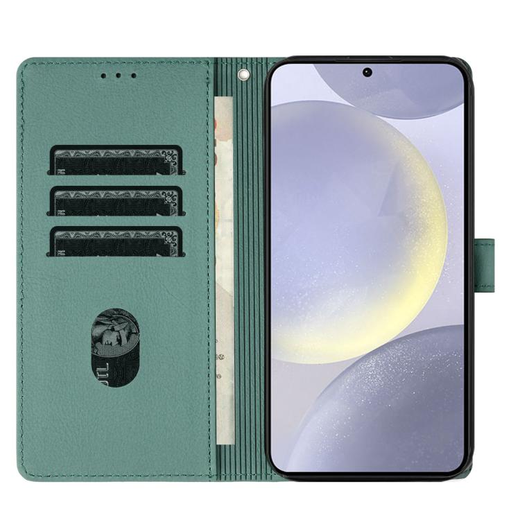 For Samsung Galaxy S26 5G Cartoon Elephant Embossed Leather Phone Case