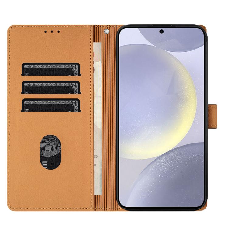 For Samsung Galaxy S26 5G Cartoon Elephant Embossed Leather Phone Case