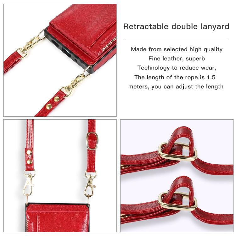 For iPhone 16 Plus Square Zipper Wallet Bag TPU+PU Back Cover Case