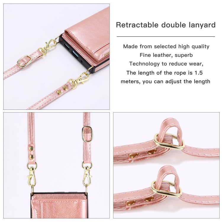 For iPhone 16 Square Zipper Wallet Bag TPU+PU Back Cover Case