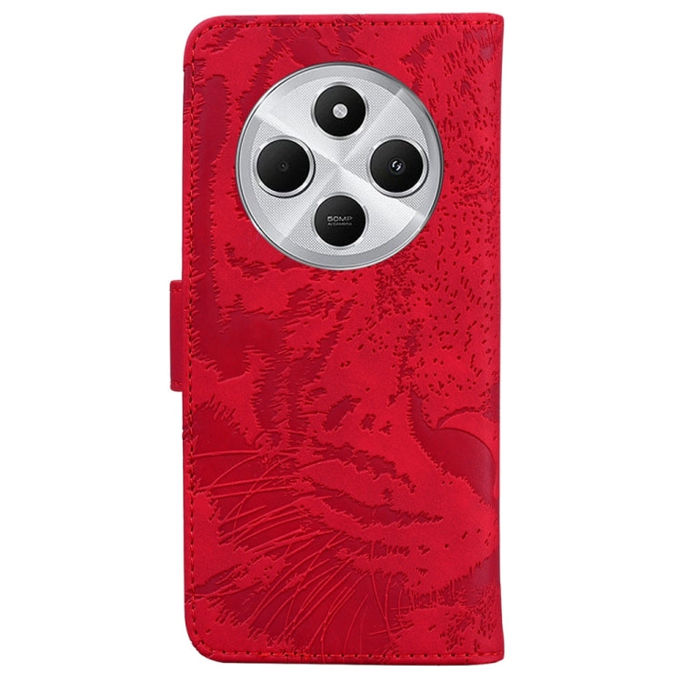For Redmi 14C 4G Tiger Embossing Pattern Leather Phone Case