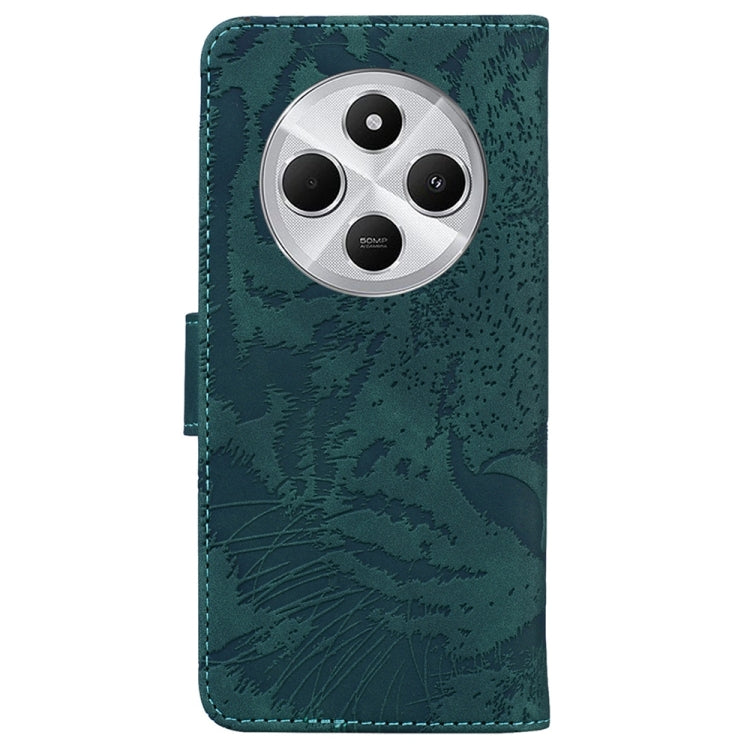 For Redmi 14C 4G Tiger Embossing Pattern Leather Phone Case