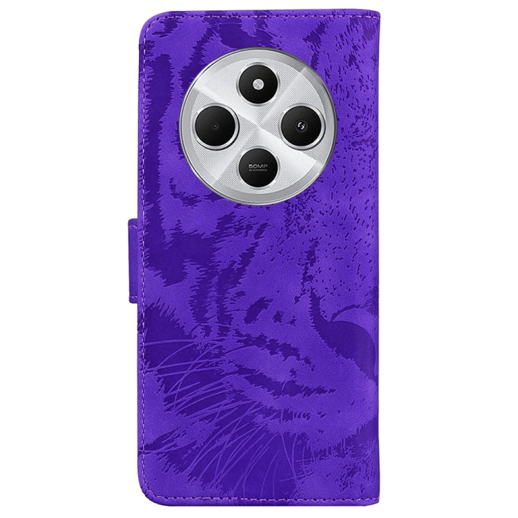 For Redmi 14C 4G Tiger Embossing Pattern Leather Phone Case