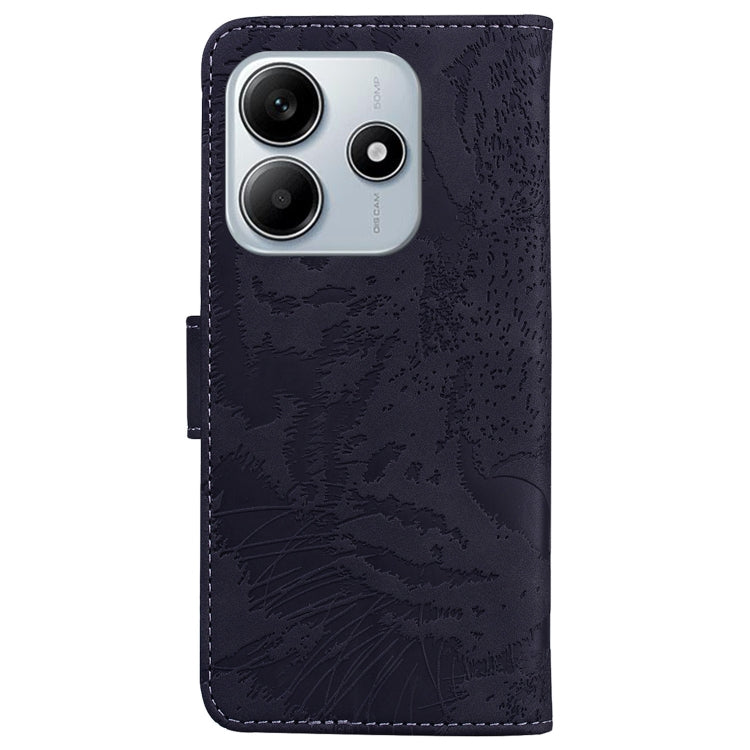 For Redmi Note 14 5G Tiger Embossing Pattern Leather Phone Case