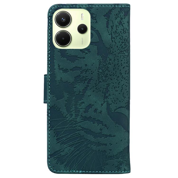 For Redmi Note 14 4G 163.25mm Tiger Embossing Pattern Leather Phone Case