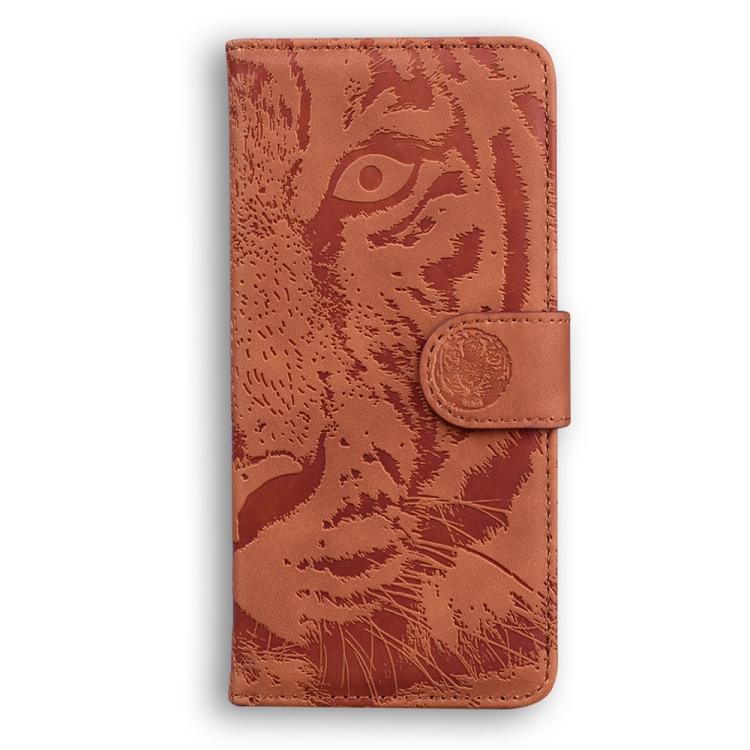 For Redmi Note 14 4G 163.25mm Tiger Embossing Pattern Leather Phone Case