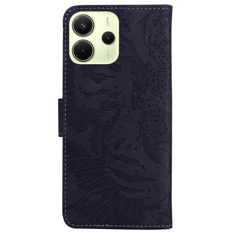 For Redmi Note 14 4G 164.84mm Tiger Embossing Pattern Leather Phone Case