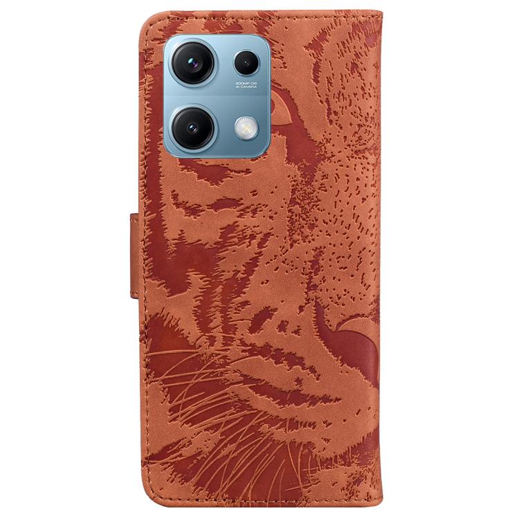 For Redmi Note 14S 4G Tiger Embossing Pattern Leather Phone Case