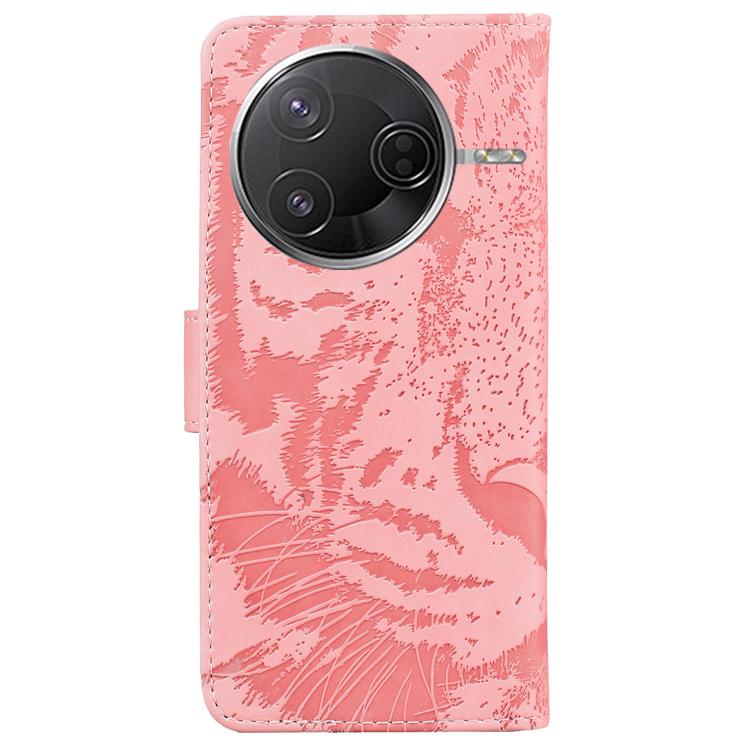 For Redmi K80 / K80 Pro / Xiaomi Poco F7 Pro Tiger Embossing Pattern Leather Phone Case