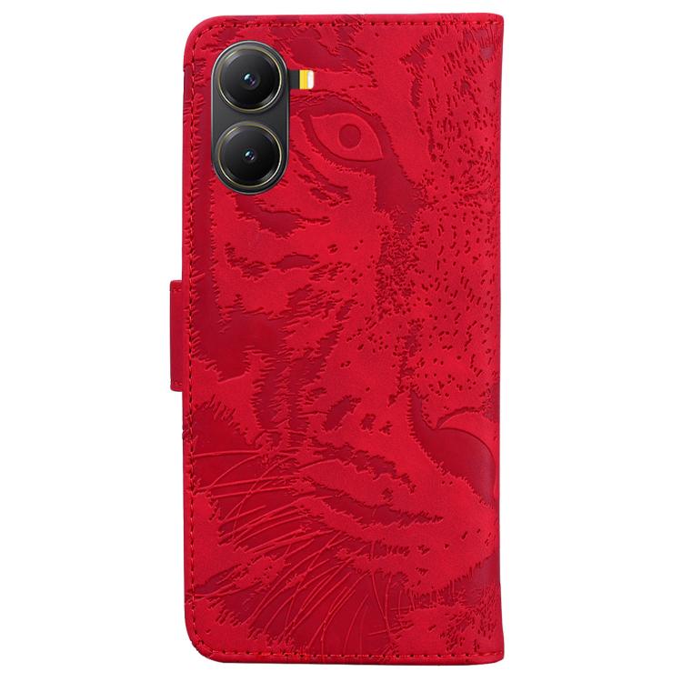 For Redmi Turbo 4 / Xiaomi Poco X7 Pro Tiger Embossing Pattern Leather Phone Case
