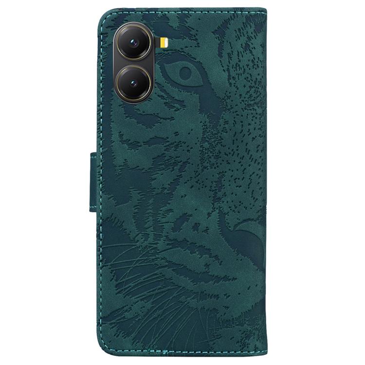 For Redmi Turbo 4 / Xiaomi Poco X7 Pro Tiger Embossing Pattern Leather Phone Case