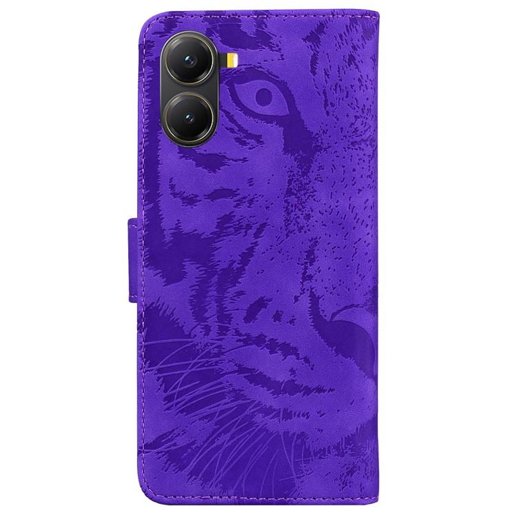 For Redmi Turbo 4 / Xiaomi Poco X7 Pro Tiger Embossing Pattern Leather Phone Case