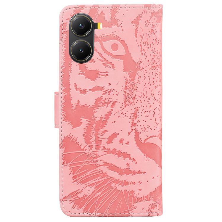 For Redmi Turbo 4 / Xiaomi Poco X7 Pro Tiger Embossing Pattern Leather Phone Case