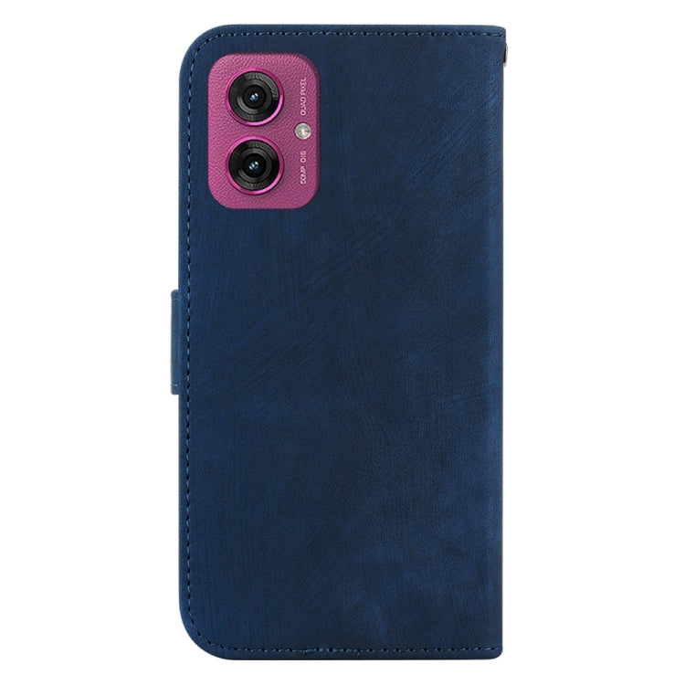 For Motorola Moto G55 Little Tiger Embossed Leather Phone Case