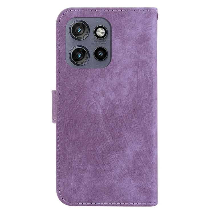 For Motorola Edge 50 Neo 5G Global Little Tiger Embossed Leather Phone Case
