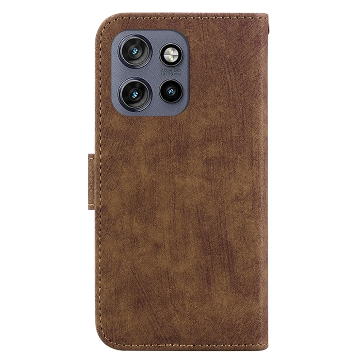 For Motorola Edge 50 Neo 5G Global Little Tiger Embossed Leather Phone Case