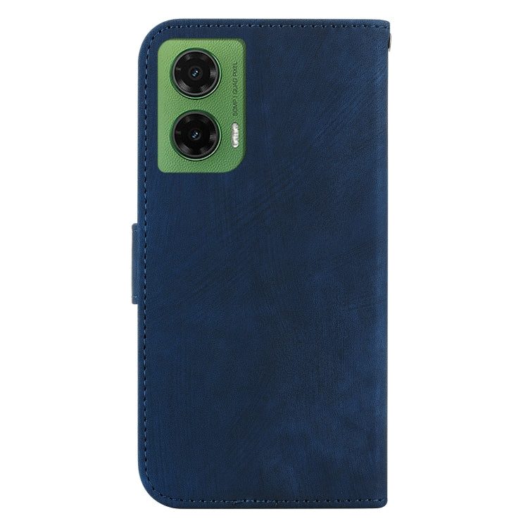 For Motorola Moto G35 Little Tiger Embossed Leather Phone Case