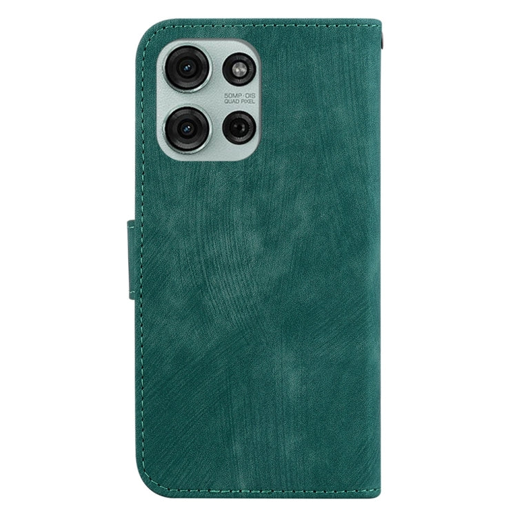 For Motorola Moto G75 5G Little Tiger Embossed Leather Phone Case