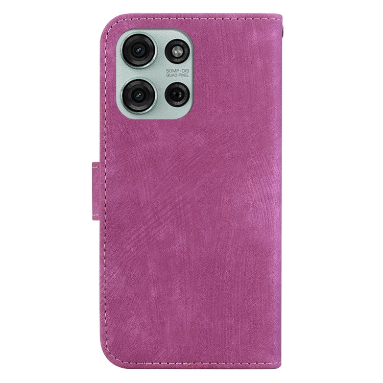 For Motorola Moto G75 5G Little Tiger Embossed Leather Phone Case