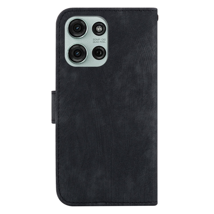 For Motorola Moto G75 5G Little Tiger Embossed Leather Phone Case