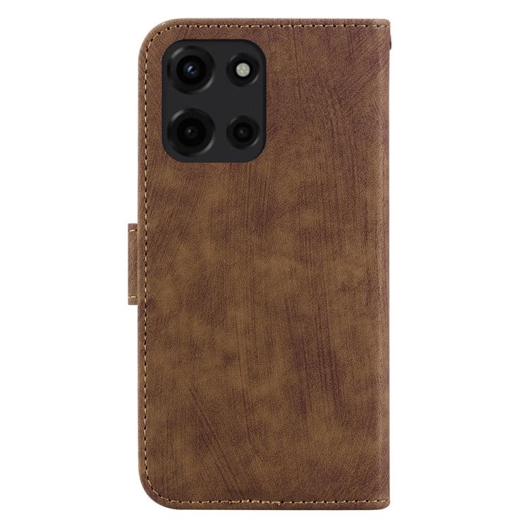 For Motorola Moto G 5G 2025 Little Tiger Embossed Leather Phone Case