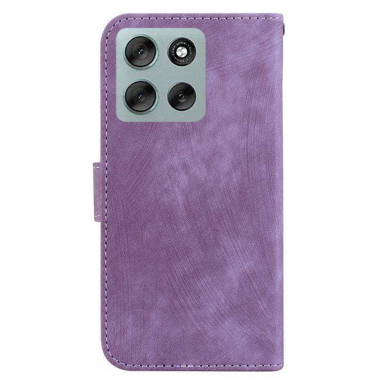 For Motorola Moto G56 5G / G66j 5G / G66y 5G Little Tiger Embossed Leather Phone Case