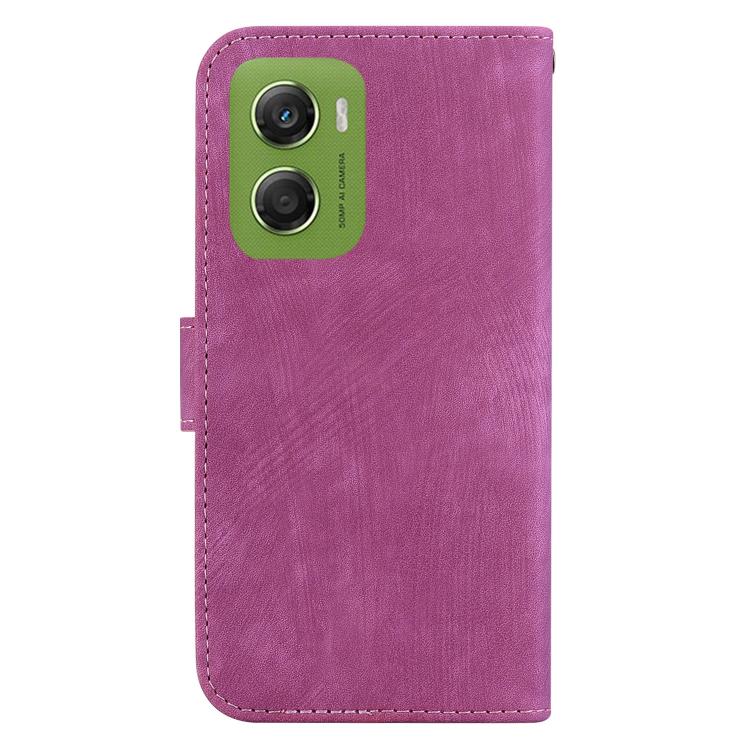 For Motorola Moto G06 4G Little Tiger Embossed Leather Phone Case