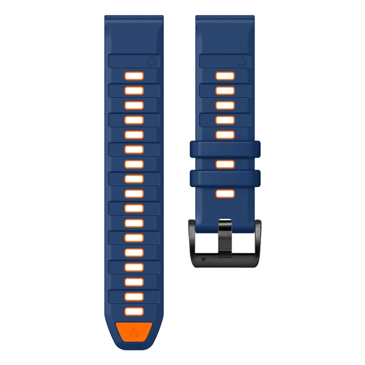 For Garmin 26mm Official Two Color Quick Release Silicone Watch Band