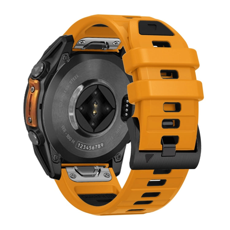 For Garmin 26mm Official Two Color Quick Release Silicone Watch Band