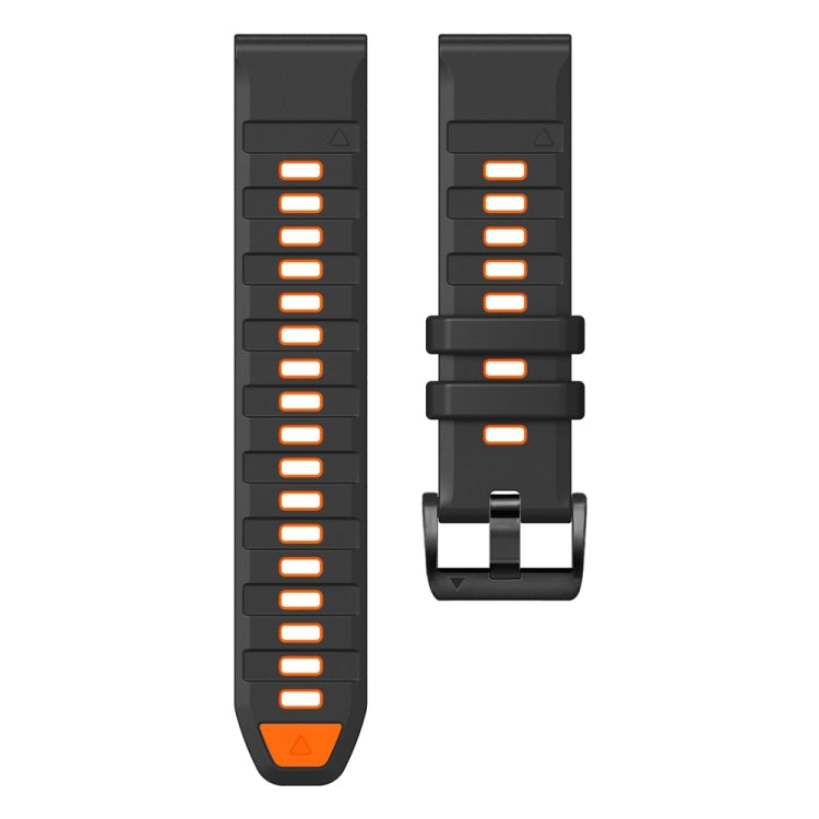 For Garmin 22mm Official Two Color Quick Release Silicone Watch Band