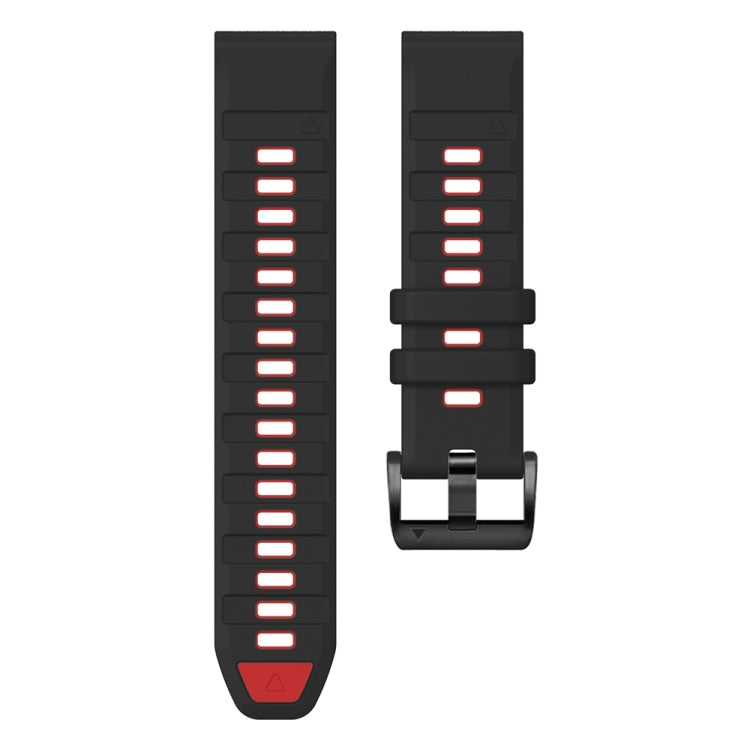 For Garmin 22mm Official Two Color Quick Release Silicone Watch Band
