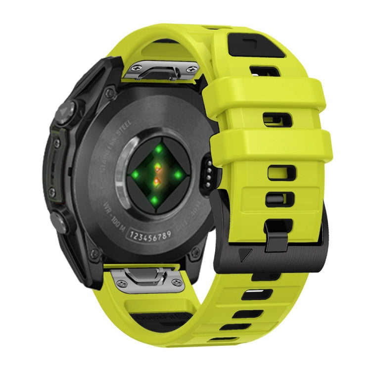 For Garmin 22mm Official Two Color Quick Release Silicone Watch Band