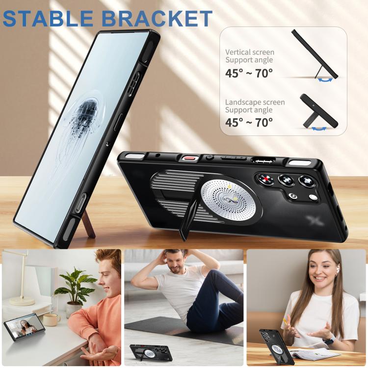 For ZTE nubia RedMagic 10 Pro+ Heat Dissipation Aromatherapy MagSafe Holder Phone Case