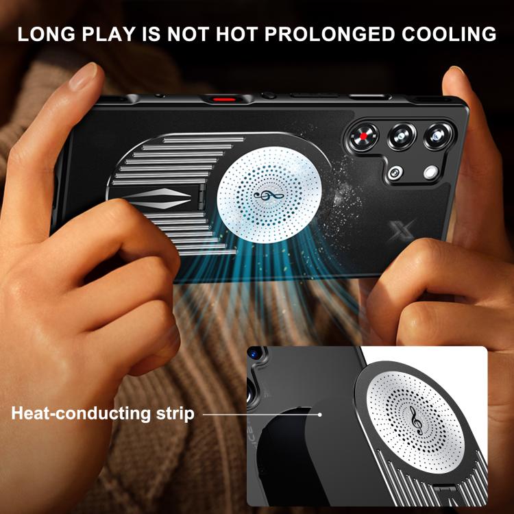 For ZTE nubia RedMagic 10 Pro+ Heat Dissipation Aromatherapy MagSafe Holder Phone Case