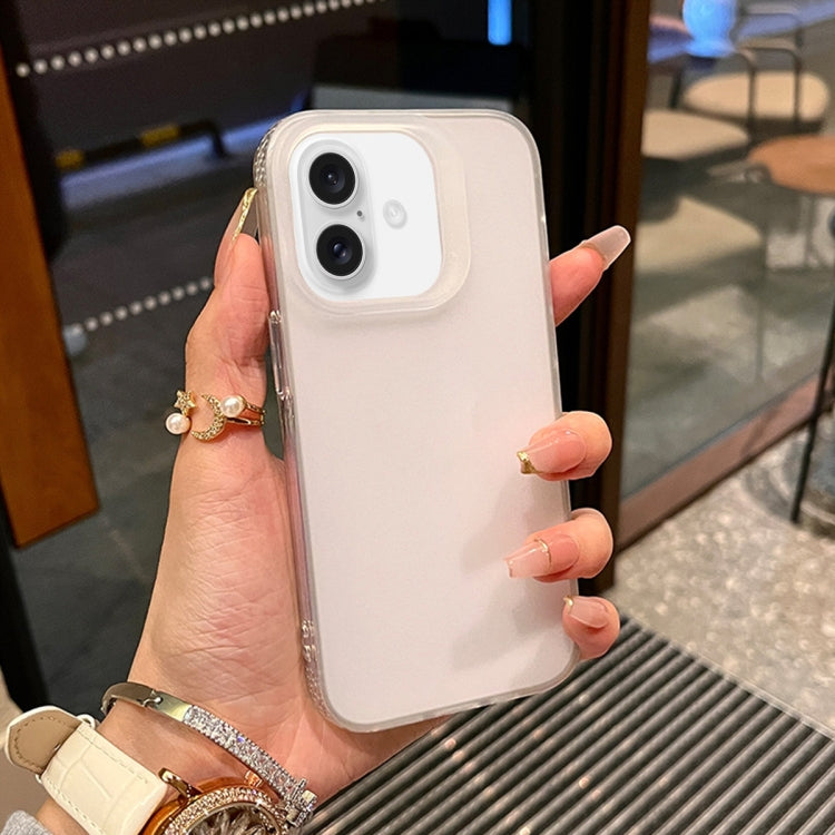 For iPhone 16 Plus Frosted Shockproof TPU Phone Case