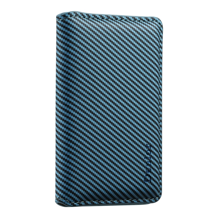 Denior V13 Magsafe Wallet Carbon Fiber Texture Leather Magnetic Card Holder Bag